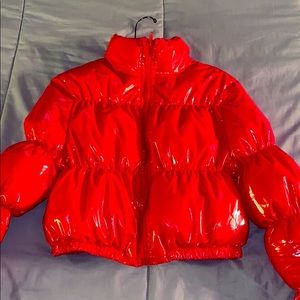 Ferrari Red Bubble Coat